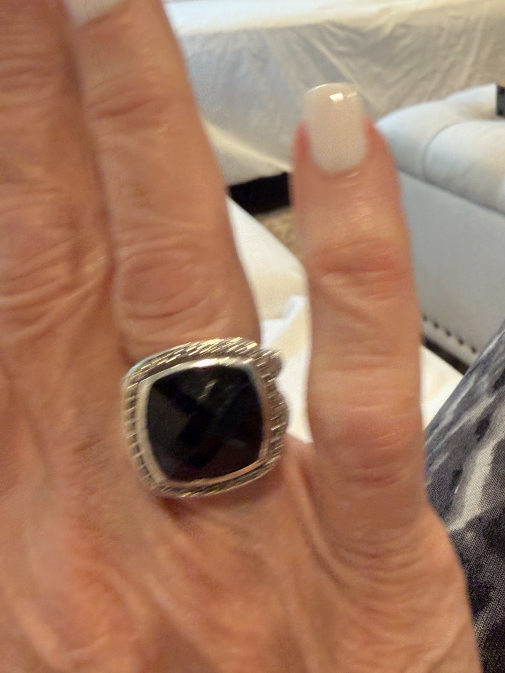 David Yurman black onyx ring